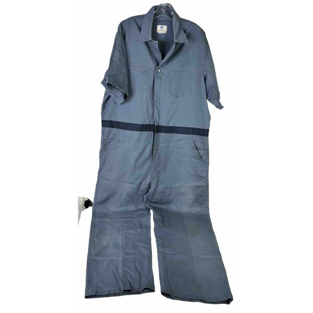 VTG Riverside XXL? Short Sleeve  Coveralls Full Zip Mechanic-clean W/stains GUC